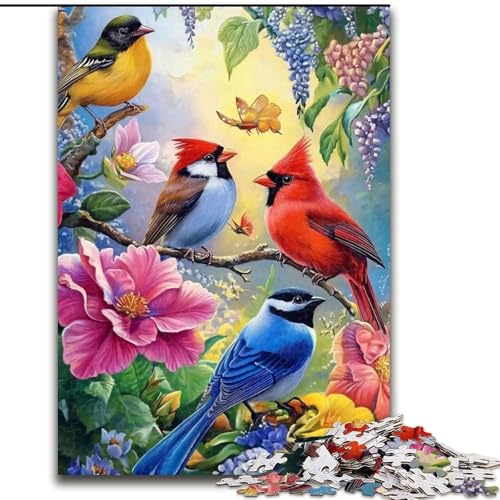 Puzzle 1000 Teile Blumen- und Vogelwelt, Holzpuzzle für Erwachsene, 26x38cm, perfektes DIY-Kunstdekor oder Geburtstagsgeschenk Puzzle 1000 Teile Blumen- und Vogelwelt, Holzpuzzle für Erwachsene, 26x38cm, perfektes DIY-Kunstdekor oder Geburtstagsgeschenk von ZKYUBEK