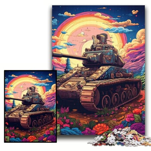 Puzzle 1000 Teile Blumentank Karton Puzzle für Erwachsene 26x38cm DIY Wohnkultur Geschenk, Denksportspiel von ZKYUBEK