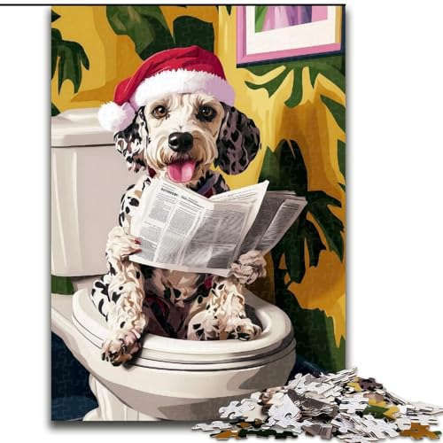 Puzzle 1000 Teile Dalmatiner auf der Toilette Unmögliches Puzzle für Erwachsene 50X75CM Ideal für Familienspaß, Entspannung Puzzle 1000 Teile Dalmatiner auf der Toilette Unmögliches Puzzle für Erwachsene 50X75CM Ideal für Familienspaß, Entspannung von ZKYUBEK