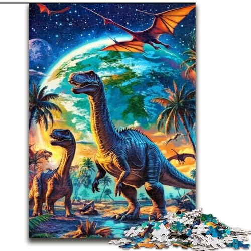 Puzzle 1000 Teile Dinosaurier-Puzzle für Erwachsene, 50x75cm, pädagogisches Denkspiel, künstlerische Heim- und Bürodekoration, ab 14 Jahren Puzzle 1000 Teile Dinosaurier-Puzzle für Erwachsene, 50x75cm, pädagogisches Denkspiel, künstlerische Heim- und Bürodekoration, ab 14 Jahren von ZKYUBEK