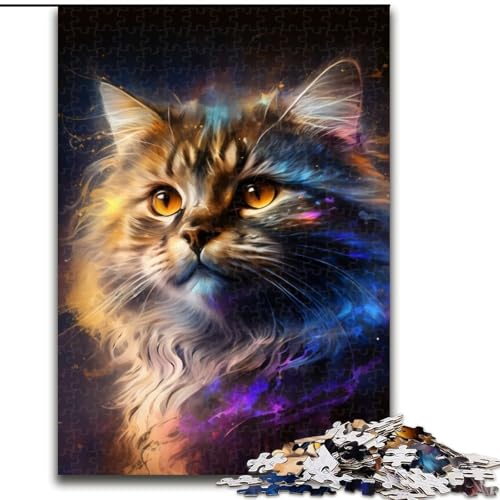 Puzzle 1000 Teile Fantasie-Katze Holzpuzzle Größe 50x75cm Anspruchsvolles Denkspiel für Teenager, Familienspaß Interaktives Spiel Puzzle 1000 Teile Fantasie-Katze Holzpuzzle Größe 50x75cm Anspruchsvolles Denkspiel für Teenager, Familienspaß Interaktives Spiel von ZKYUBEK