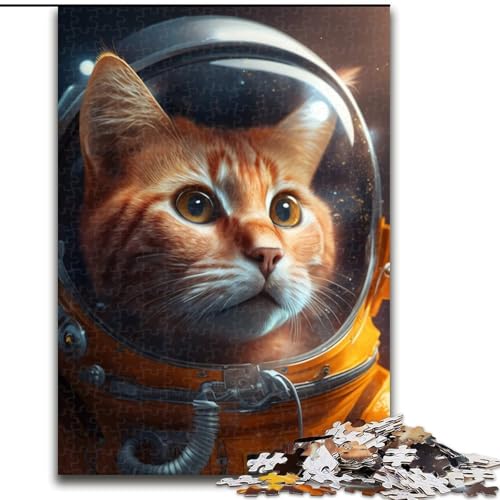 Puzzle 1000 Teile Fantasiekatze, Karton, Puzzlegröße 26x38cm, anspruchsvolles Denkspiel für Teenager, unterhaltsames interaktives Spiel für die ganze Familie von ZKYUBEK