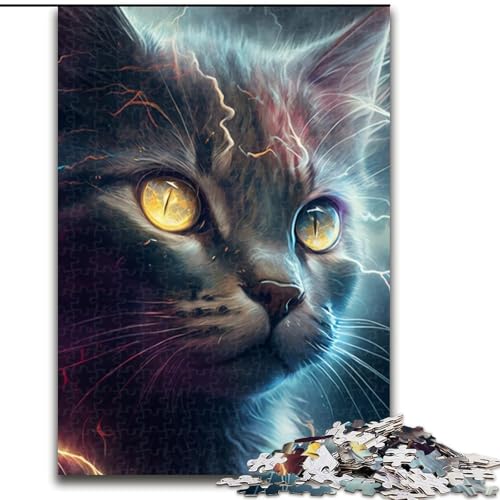 Puzzle 1000 Teile Fantasiekatze, Karton, Puzzlegröße 26x38cm, anspruchsvolles Denkspiel für Teenager, unterhaltsames interaktives Spiel für die ganze Familie Puzzle 1000 Teile Fantasiekatze, Karton, Puzzlegröße 26x38cm, anspruchsvolles Denkspiel für Teenager, unterhaltsames interaktives Spiel für die ganze Familie von ZKYUBEK