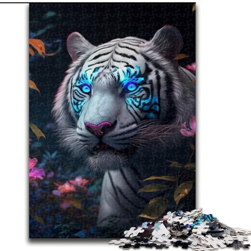 Puzzle 1000 Teile Fantasy Tiger Holzpuzzle Größe 50x75cm Interaktives Familienspiel, Familienaktivitätsspiel Puzzle 1000 Teile Fantasy Tiger Holzpuzzle Größe 50x75cm Interaktives Familienspiel, Familienaktivitätsspiel von ZKYUBEK