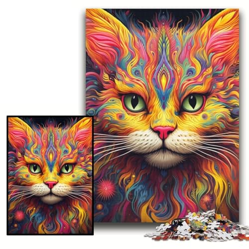Puzzle 1000 Teile Gelbe Katze Papppuzzle für Erwachsene 26x38cm DIY Heimdeko Geschenk, Denkspiel Puzzle 1000 Teile Gelbe Katze Papppuzzle für Erwachsene 26x38cm DIY Heimdeko Geschenk, Denkspiel von ZKYUBEK