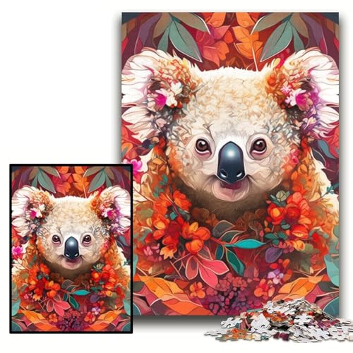 Puzzle 1000 Teile Koala-Puzzle aus Pappe für Erwachsene, 26x38cm, anspruchsvolles Denkspiel für Teenager, unterhaltsames interaktives Spiel für die ganze Familie Puzzle 1000 Teile Koala-Puzzle aus Pappe für Erwachsene, 26x38cm, anspruchsvolles Denkspiel für Teenager, unterhaltsames interaktives Spiel für die ganze Familie von ZKYUBEK