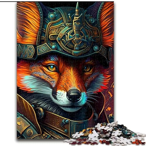 Puzzle 1000 Teile Kriegerfuchs, Kartonpuzzle, Größe 26x38cm, Weihnachten, Halloween, Ostern, Neujahr von ZKYUBEK