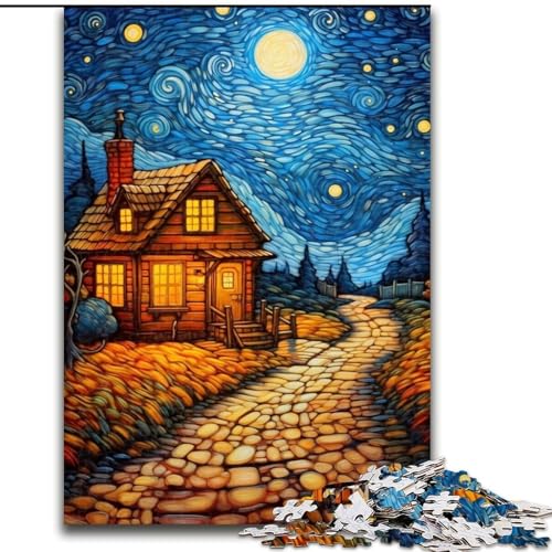 Puzzle 1000 Teile Landschaft unter dem Nachthimmel Puzzles für Erwachsene 26X38CM Interaktives Familienspiel, Gehirnherausforderung, Lernspielzeug Puzzle 1000 Teile Landschaft unter dem Nachthimmel Puzzles für Erwachsene 26X38CM Interaktives Familienspiel, Gehirnherausforderung, Lernspielzeug von ZKYUBEK