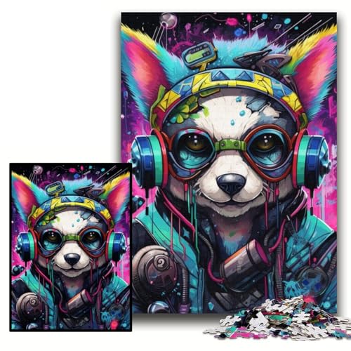 Puzzle 1000 Teile Mechanischer Hund, Papppuzzle für Erwachsene, 26x38cm, anspruchsvolles Denkspiel für Teenager, unterhaltsames interaktives Spiel für die ganze Familie Puzzle 1000 Teile Mechanischer Hund, Papppuzzle für Erwachsene, 26x38cm, anspruchsvolles Denkspiel für Teenager, unterhaltsames interaktives Spiel für die ganze Familie von ZKYUBEK