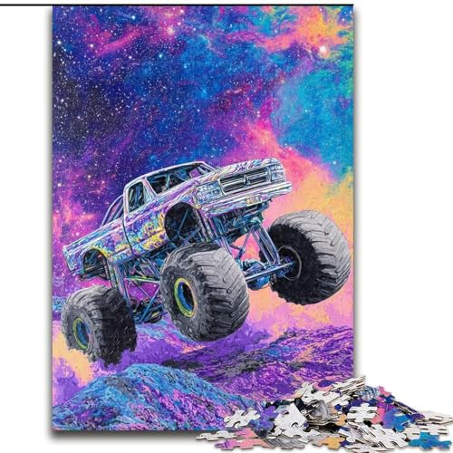 Puzzle 1000 Teile Monster Truck, anspruchsvolle Puzzles, 26x38cm, perfekt für Familienspaß an Weihnachten, Thanksgiving, Geburtstagen und Ostern von ZKYUBEK