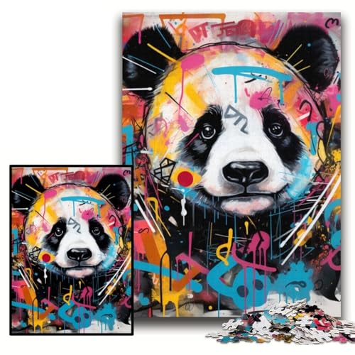 Puzzle 1000 Teile Panda-Puzzle aus Pappe für Erwachsene 26x38cm DIY Heimdekorationsgeschenk, Denkspiel Puzzle 1000 Teile Panda-Puzzle aus Pappe für Erwachsene 26x38cm DIY Heimdekorationsgeschenk, Denkspiel von ZKYUBEK