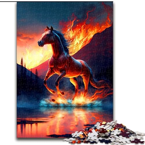 Puzzle 1000 Teile Pferdepuzzle für Erwachsene, Größe 50x75cm, pädagogisches Denkspiel, künstlerische Heim- und Bürodekoration, ab 14 Jahren Puzzle 1000 Teile Pferdepuzzle für Erwachsene, Größe 50x75cm, pädagogisches Denkspiel, künstlerische Heim- und Bürodekoration, ab 14 Jahren von ZKYUBEK