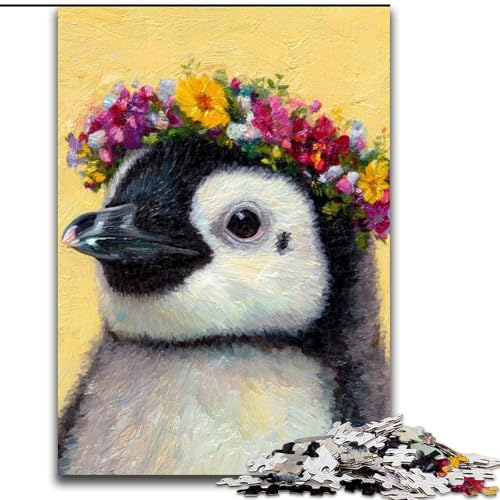 Puzzle 1000 Teile Pinguin-Zeichenpuzzle für Erwachsene, 50x75cm, pädagogisches Denkspiel, künstlerische Heim- und Bürodekoration, ab 14 Jahren Puzzle 1000 Teile Pinguin-Zeichenpuzzle für Erwachsene, 50x75cm, pädagogisches Denkspiel, künstlerische Heim- und Bürodekoration, ab 14 Jahren von ZKYUBEK