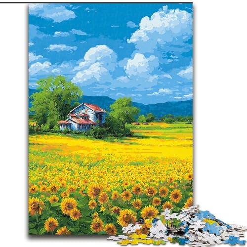 Puzzle 1000 Teile Sonnenblumen-Puzzle 50x75cm, Denkspiel, interaktives Familienspiel, geeignet für Kinder ab 14 Jahren Puzzle 1000 Teile Sonnenblumen-Puzzle 50x75cm, Denkspiel, interaktives Familienspiel, geeignet für Kinder ab 14 Jahren von ZKYUBEK