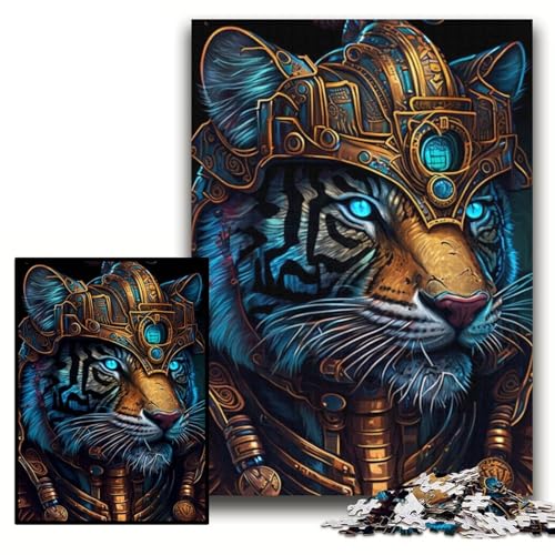 Puzzle 1000 Teile Tigerkrieger Unmögliches Puzzle für Erwachsene 26x38cm Geburtstagsgeschenkidee, Herausforderndes Denkspiel Puzzle 1000 Teile Tigerkrieger Unmögliches Puzzle für Erwachsene 26x38cm Geburtstagsgeschenkidee, Herausforderndes Denkspiel von ZKYUBEK