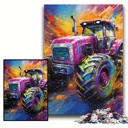 Puzzle 1000 Teile Traktor Holzpuzzle für Erwachsene 50x75cm Anspruchsvolles Denkspiel für Jugendliche, Familienspaß Interaktives Spiel Puzzle 1000 Teile Traktor Holzpuzzle für Erwachsene 50x75cm Anspruchsvolles Denkspiel für Jugendliche, Familienspaß Interaktives Spiel von ZKYUBEK
