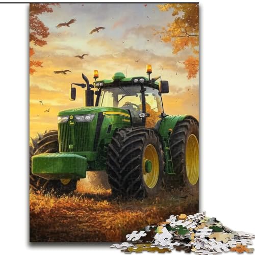 Puzzle 1000 Teile Traktor-Puzzle für Erwachsene, 26x38cm, pädagogisches Denkspiel, künstlerische Heim- und Bürodekoration, ab 14 Jahren von ZKYUBEK