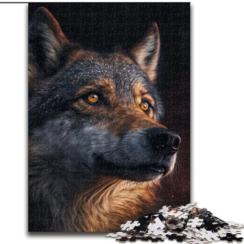 Puzzle 1000 Teile Wolf, Karton, Puzzlegröße 26x38cm, anspruchsvolles Denkspiel für Teenager, unterhaltsames interaktives Spiel für die ganze Familie Puzzle 1000 Teile Wolf, Karton, Puzzlegröße 26x38cm, anspruchsvolles Denkspiel für Teenager, unterhaltsames interaktives Spiel für die ganze Familie von ZKYUBEK