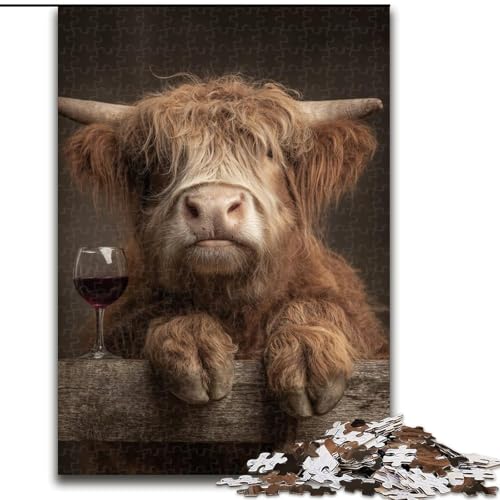 Puzzle 1000 Teile Yak-Puzzle 26x38cm, Denkspiel, interaktives Familienspiel, geeignet für Kinder ab 14 Jahren von ZKYUBEK