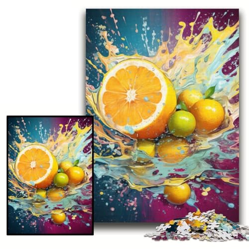 Puzzle 1000 Teile Zitronen-Pappe-Puzzle für Erwachsene 26x38cm DIY-Heimdekor-Geschenk, Denkspiel Puzzle 1000 Teile Zitronen-Pappe-Puzzle für Erwachsene 26x38cm DIY-Heimdekor-Geschenk, Denkspiel von ZKYUBEK