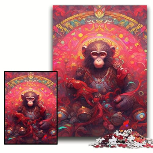 Puzzle 1000 Teile für Erwachsene, Affenpuzzle für Erwachsene, 50x75cm, Weihnachten, Halloween, Ostern, Neujahr Puzzle 1000 Teile für Erwachsene, Affenpuzzle für Erwachsene, 50x75cm, Weihnachten, Halloween, Ostern, Neujahr von ZKYUBEK