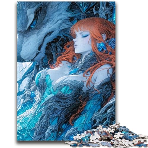 Puzzle 1000 Teile für Erwachsene, Anime-Dämonenmädchen, hilft dem Gehirn, süchtig machendes Spielzeug zu trainieren, um Geduld zu fördern, perfekte Dekoration, 50x75cm von ZKYUBEK