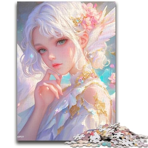 Puzzle 1000 Teile für Erwachsene, Anime-Engelsmädchen, Stressabbau mit vollständig ineinandergreifenden, zufällig geformten Teilen für Kinder ab 14 Jahren, 50x75cm von ZKYUBEK