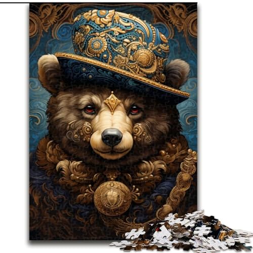 Puzzle 1000 Teile für Erwachsene, Art Brown Bear, Holzpuzzle, Größe 50x75cm, anspruchsvolles Denkspiel – entspannendes Spielzeug für Teenager Puzzle 1000 Teile für Erwachsene, Art Brown Bear, Holzpuzzle, Größe 50x75cm, anspruchsvolles Denkspiel – entspannendes Spielzeug für Teenager von ZKYUBEK