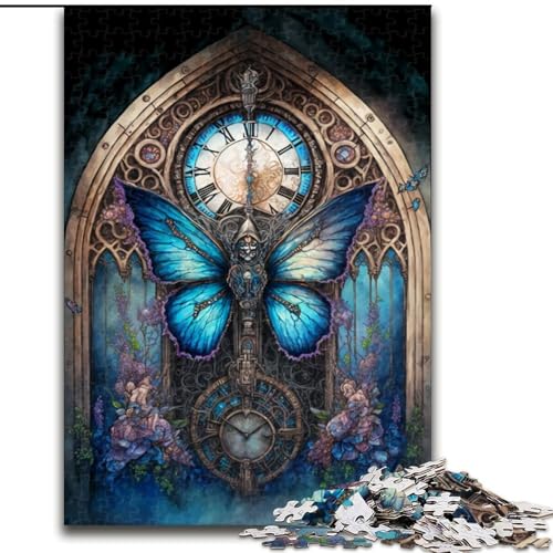 Puzzle 1000 Teile für Erwachsene, Art Butterfly, Holzpuzzle, Größe 50x75cm, anspruchsvolles Denkspiel – entspannendes Spielzeug für Teenager von ZKYUBEK