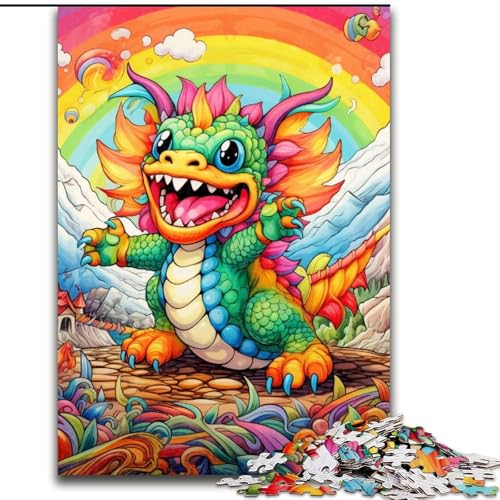 Puzzle 1000 Teile für Erwachsene, Art Dragon Baby, Holzpuzzle, Größe 50x75cm, anspruchsvolles Denkspiel – entspannendes Spielzeug für Teenager Puzzle 1000 Teile für Erwachsene, Art Dragon Baby, Holzpuzzle, Größe 50x75cm, anspruchsvolles Denkspiel – entspannendes Spielzeug für Teenager von ZKYUBEK