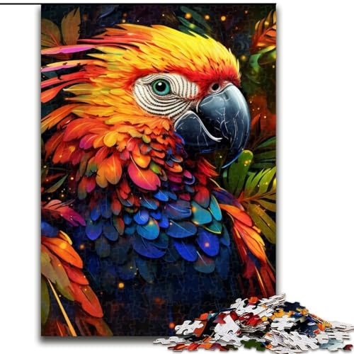 Puzzle 1000 Teile für Erwachsene, Art Parrot, Holzpuzzle, Größe 50x75cm, anspruchsvolles DIY-Denkspiel für Teenager Puzzle 1000 Teile für Erwachsene, Art Parrot, Holzpuzzle, Größe 50x75cm, anspruchsvolles DIY-Denkspiel für Teenager von ZKYUBEK