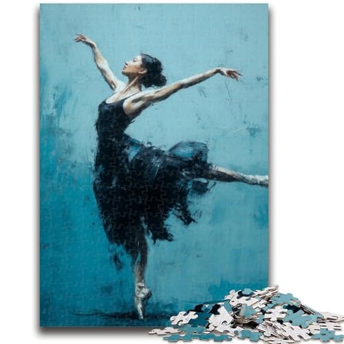 Puzzle 1000 Teile für Erwachsene, Balletttänzerin, Elefantenspielzeug, Denkspiel, Geburtstagsgeschenk, Geschenke, Wandkunst, für Kinder ab 14 Jahren, 26x38cm von ZKYUBEK