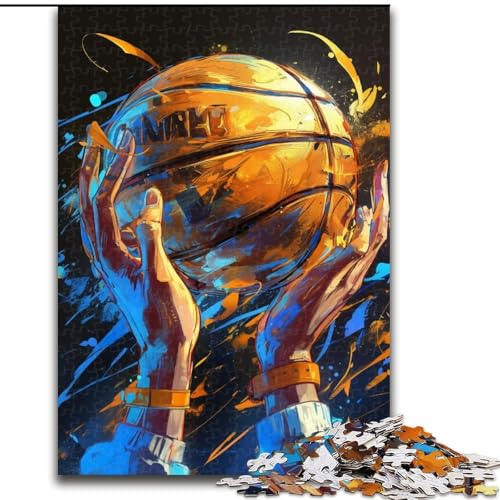 Puzzle 1000 Teile für Erwachsene, Basketball Spielen, Holzpuzzle für Erwachsene, 50x75cm, ideal für Familienspaß, Entspannung von ZKYUBEK