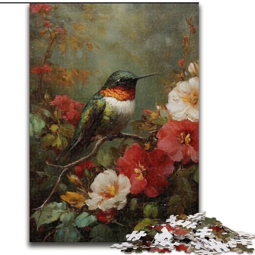 Puzzle 1000 Teile für Erwachsene, Blumen und Vögel, Holzpuzzle, 26x38cm, perfekt für Halloween, Weihnachten, Geburtstagsgeschenk Puzzle 1000 Teile für Erwachsene, Blumen und Vögel, Holzpuzzle, 26x38cm, perfekt für Halloween, Weihnachten, Geburtstagsgeschenk von ZKYUBEK