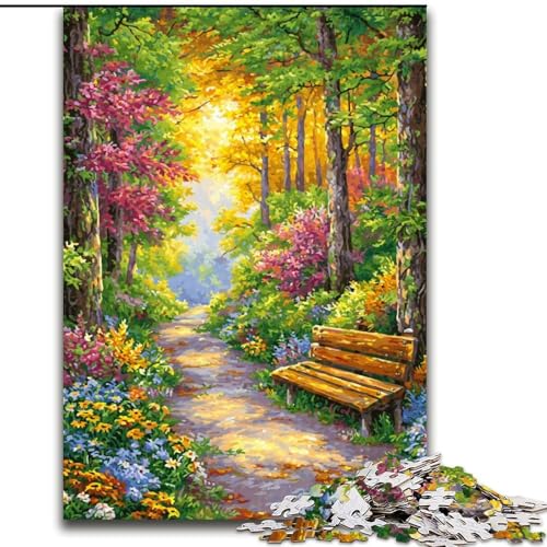 Puzzle 1000 Teile für Erwachsene, Blumengarten, Holzpuzzle, 50x75cm, perfekt für Halloween, Weihnachten, Geburtstagsgeschenk Puzzle 1000 Teile für Erwachsene, Blumengarten, Holzpuzzle, 50x75cm, perfekt für Halloween, Weihnachten, Geburtstagsgeschenk von ZKYUBEK