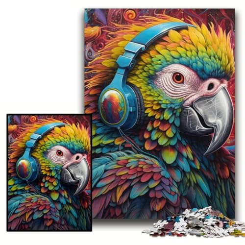 Puzzle 1000 Teile für Erwachsene, Bunter Papagei, anspruchsvolle Puzzles, 26x38cm, perfekt für Teenager und zur Heimdekoration von ZKYUBEK