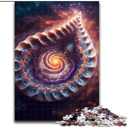 Puzzle 1000 Teile für Erwachsene, Cosmic Shell Puzzles, Größe 26x38cm, interaktives Familienspiel, Denksportaufgabe, Lernspielzeug von ZKYUBEK