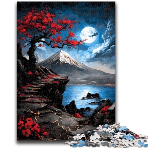 Puzzle 1000 Teile für Erwachsene, Der geheimnisvolle Berg Fuji, Familienunterhaltungsspielzeug ganze Familie, für 14+, 50x75cm Puzzle 1000 Teile für Erwachsene, Der geheimnisvolle Berg Fuji, Familienunterhaltungsspielzeug ganze Familie, für 14+, 50x75cm von ZKYUBEK