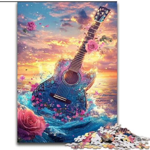 Puzzle 1000 Teile für Erwachsene, Diamant-Gitarren-Puzzle 1000 Teile für Erwachsene, interaktives Familienspiel, DIY-Heimdekoration, Gehirn-Herausforderung, Geschenk, 50x75cm Puzzle 1000 Teile für Erwachsene, Diamant-Gitarren-Puzzle 1000 Teile für Erwachsene, interaktives Familienspiel, DIY-Heimdekoration, Gehirn-Herausforderung, Geschenk, 50x75cm von ZKYUBEK
