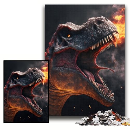 Puzzle 1000 Teile für Erwachsene, Dinosaurier-Puzzles für Erwachsene, 26x38cm, perfekt für Familienspaß an Weihnachten, Thanksgiving, Geburtstagen und Ostern Puzzle 1000 Teile für Erwachsene, Dinosaurier-Puzzles für Erwachsene, 26x38cm, perfekt für Familienspaß an Weihnachten, Thanksgiving, Geburtstagen und Ostern von ZKYUBEK