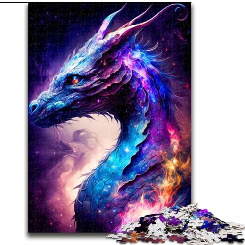 Puzzle 1000 Teile für Erwachsene, Drachenpuzzle für Erwachsene, Größe 26x38cm, Geburtstagsgeschenkidee, anspruchsvolles Denkspiel von ZKYUBEK