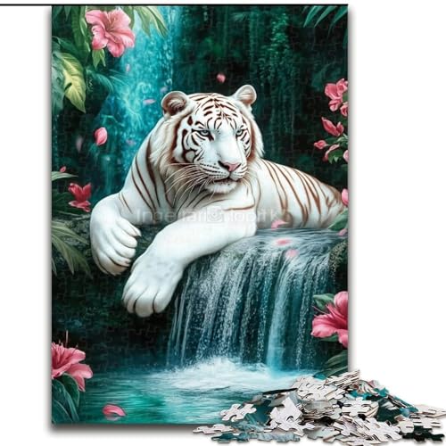 Puzzle 1000 Teile für Erwachsene, Dschungel-Weißtiger, Holzpuzzle für Erwachsene, 50x75cm, ideal für Familienspaß, Entspannung Puzzle 1000 Teile für Erwachsene, Dschungel-Weißtiger, Holzpuzzle für Erwachsene, 50x75cm, ideal für Familienspaß, Entspannung von ZKYUBEK