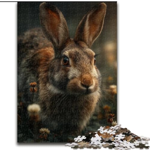 Puzzle 1000 Teile für Erwachsene, Dschungelhase, Holzpuzzle, 50x75cm, perfekt für Halloween, Weihnachten, Geburtstagsgeschenk Puzzle 1000 Teile für Erwachsene, Dschungelhase, Holzpuzzle, 50x75cm, perfekt für Halloween, Weihnachten, Geburtstagsgeschenk von ZKYUBEK