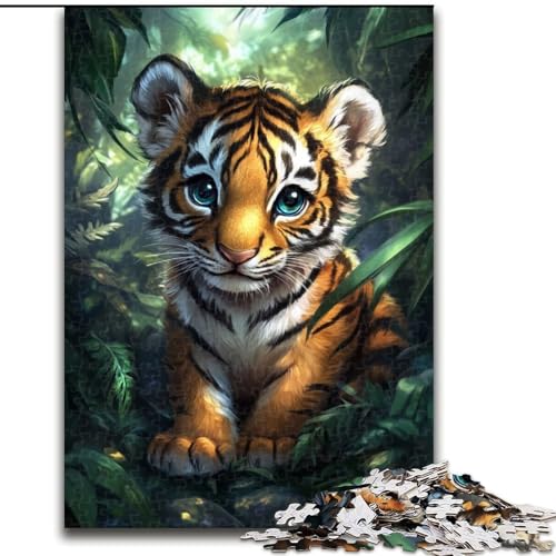 Puzzle 1000 Teile für Erwachsene, Dschungeltiger, Holzpuzzle 50x75cm, für Reiseliebhaber und Paare, anspruchsvolles Spielzeug Puzzle 1000 Teile für Erwachsene, Dschungeltiger, Holzpuzzle 50x75cm, für Reiseliebhaber und Paare, anspruchsvolles Spielzeug von ZKYUBEK