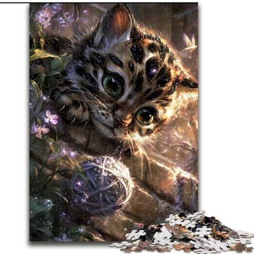 Puzzle 1000 Teile für Erwachsene, Fantasy-Ozelot-Papppuzzle, 26x38cm, perfekt für Halloween, Weihnachten, Geburtstagsgeschenk Puzzle 1000 Teile für Erwachsene, Fantasy-Ozelot-Papppuzzle, 26x38cm, perfekt für Halloween, Weihnachten, Geburtstagsgeschenk von ZKYUBEK
