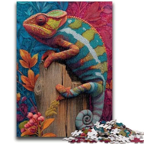 Puzzle 1000 Teile für Erwachsene, Farbchamäleon, Familienunterhaltungsspielzeug, ganze Familie, für Kinder ab 14 Jahren, 26x38cm Puzzle 1000 Teile für Erwachsene, Farbchamäleon, Familienunterhaltungsspielzeug, ganze Familie, für Kinder ab 14 Jahren, 26x38cm von ZKYUBEK
