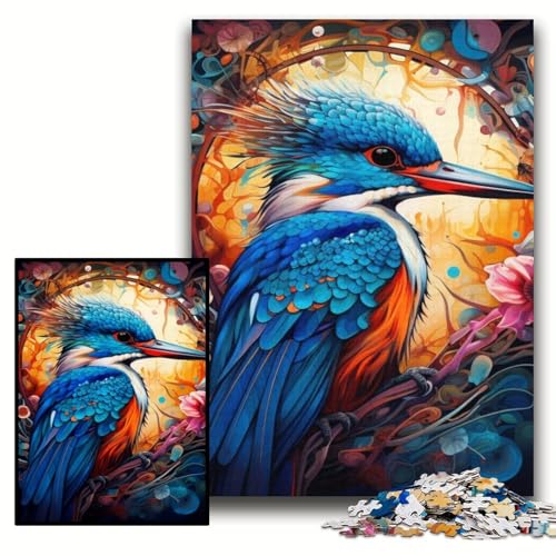 Puzzle 1000 Teile für Erwachsene, Farbvogel, Holzpuzzle für Erwachsene, 50x75cm, Spaß für den Familienspielabend, dekoratives Kunstwerk zum Selbermachen Puzzle 1000 Teile für Erwachsene, Farbvogel, Holzpuzzle für Erwachsene, 50x75cm, Spaß für den Familienspielabend, dekoratives Kunstwerk zum Selbermachen von ZKYUBEK