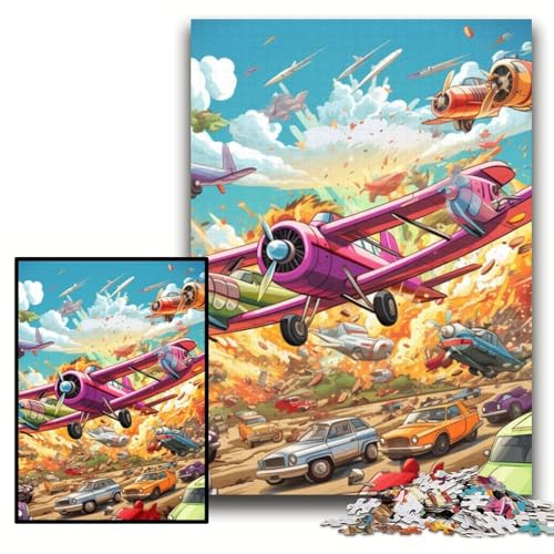 Puzzle 1000 Teile für Erwachsene, Flugzeug-Kunst, Karton-Puzzle für Erwachsene, 26x38cm, Spaß für den Familienspielabend, dekoratives Kunstwerk zum Selbermachen Puzzle 1000 Teile für Erwachsene, Flugzeug-Kunst, Karton-Puzzle für Erwachsene, 26x38cm, Spaß für den Familienspielabend, dekoratives Kunstwerk zum Selbermachen von ZKYUBEK