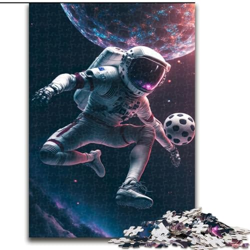 Puzzle 1000 Teile für Erwachsene, Fußball-Astronaut, Holzpuzzle, Größe 50x75cm, für Reiseliebhaber und Paare, anspruchsvolles Spielzeug Puzzle 1000 Teile für Erwachsene, Fußball-Astronaut, Holzpuzzle, Größe 50x75cm, für Reiseliebhaber und Paare, anspruchsvolles Spielzeug von ZKYUBEK