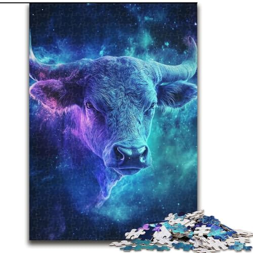 Puzzle 1000 Teile für Erwachsene, Galaxy Bull, Holzpuzzle, 50x75cm, Heimdekoration, Denksportspiel für Teenager und Familieninteraktion Puzzle 1000 Teile für Erwachsene, Galaxy Bull, Holzpuzzle, 50x75cm, Heimdekoration, Denksportspiel für Teenager und Familieninteraktion von ZKYUBEK